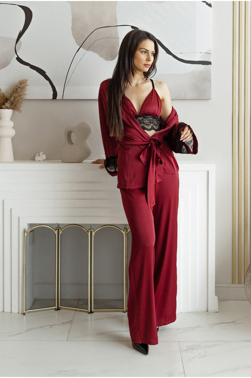 Set aus Hose, Mieder und Umhang